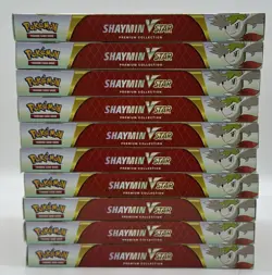 Lot of (10) Pokemon TCG Shaymin VSTAR Premium Collection Boxes SEALED/NEW - Image 3