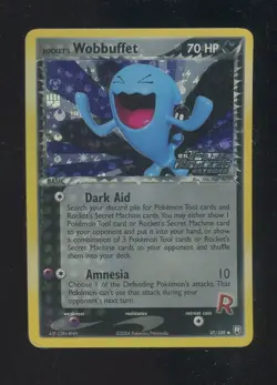Pokemon TCG EX Team Rocket Returns 47/109 Rocket's Wobbuffet Reverse Holo - Image 1