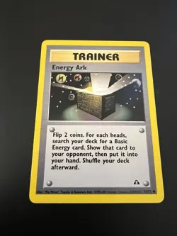 Energy Ark 75/75 Neo Discovery Unlimited 2001 Pokemon Card Common NM - Image 1