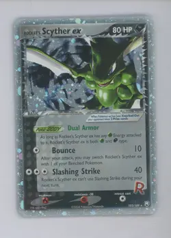 Pokemon TCG EX Team Rocket Returns 102/109 Rocket's Scyther ex Ultra Rare - Image 1