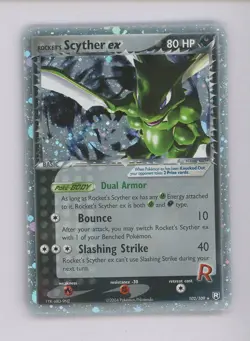 Pokemon TCG EX Team Rocket Returns 102/109 Rocket's Scyther ex Ultra Rare - Image 3