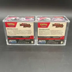 Lot (2) Pokemon SV10 Destined Rivals English Booster Boxes Sealed w/Acrylic Case - Image 2