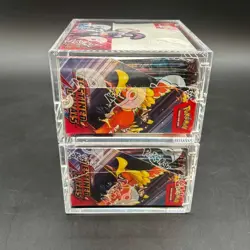 Lot (2) Pokemon SV10 Destined Rivals English Booster Boxes Sealed w/Acrylic Case - Image 4