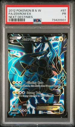 Zekrom EX 97/99 Next Destinies Pokemon PSA 1 - Image 1