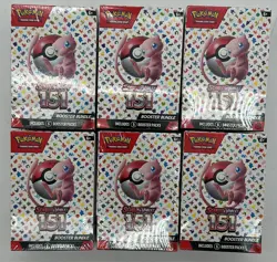 Lot of (6) Pokemon TCG 151 MEW EN Booster Bundles SEALED/NEW - Image 1