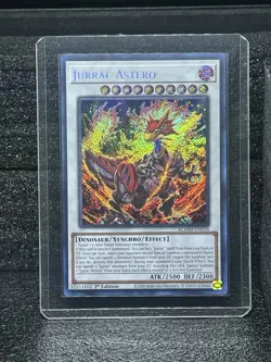 Konami Yu-Gi-Oh! Jurrac Astero BLMM-EN018 Dinosaur Synchro 1st Ed Holo English - Image 1