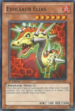 Evolsaur Elias - ORCS-EN027 - Common - Unlimited Edition - Lightly Played - Image 1