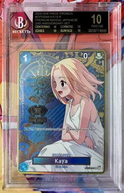 2025 One Piece Kaya Japanese 2nd Anniversary English Version BGS 10 Black Label - Image 1