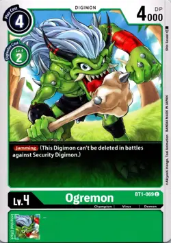 Orgemon BT1-069 Black Common Champion (Lv4) Digimon CCG Card - Image 1