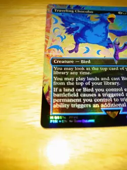 MTG Traveling Chocobo Neon Ink Blue Final Fantasy Crossover Promo 24h Listing JP - Image 2