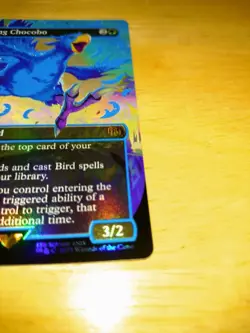 MTG Traveling Chocobo Neon Ink Blue Final Fantasy Crossover Promo 24h Listing JP - Image 3