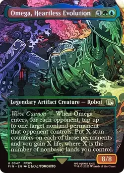 Omega, Heartless Evolution FOIL BORDERLESS 0347 Uncommon Final Fantasy FIN MTG - Image 1