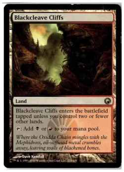 MTG Blackcleave Cliffs - Scars of Mirrodin Moderately Played English - Image 1
