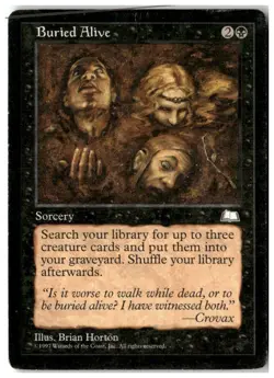 MTG Buried Alive - Weatherlight Heavily Played English - Image 1