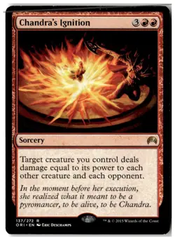 MTG Chandra's Ignition - Magic Origins Moderately Played English - Image 1