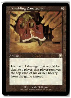 MTG Crumbling Sanctuary - Mercadian Masques Moderately Played English - Image 1