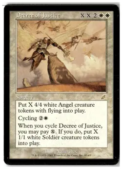 MTG Decree of Justice - Scourge Moderately Played English - Image 1
