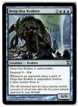 MTG Deep-Sea Kraken - Time Spiral Moderately Played English - Image 1