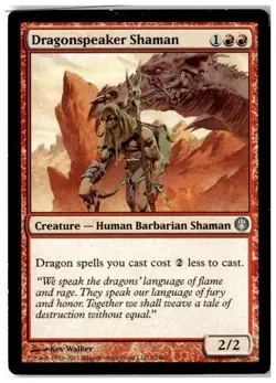 MTG Dragonspeaker Shaman - Duel Decks Moderately Played English - Image 1