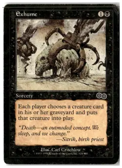 MTG Exhume - Urza's Saga Heavily Played English - Image 1