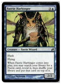 MTG Faerie Harbinger - Lorwyn Moderately Played English - Image 1