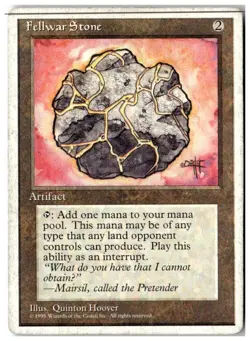 MTG Fellwar Stone - Fourth Edition Heavily Played English - Image 1
