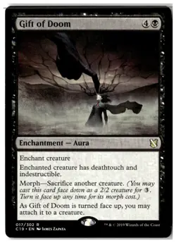 MTG Gift of Doom - Commander 2019 Moderately Played English - Image 1