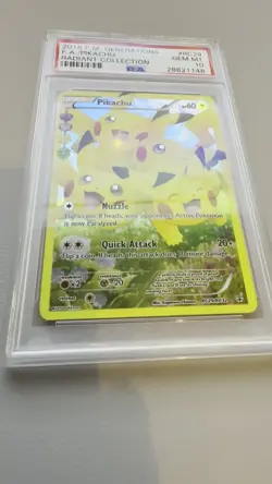 2016 Pokemon XY F.A./ Pikachu Generations: Radiant Collection #RC29 PSA 10 - Image 2