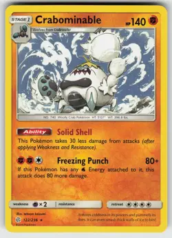 Crabominable Rare SM - Cosmic Eclipse 122/236 Pokemon - Image 1