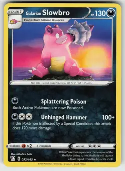 Galarian Slowbro Rare SWSH05: Battle Styles 092/163 Pokemon - Image 1