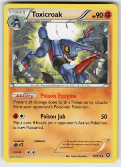 Toxicroak Rare XY - Steam Siege 59/114 Pokemon - Image 1