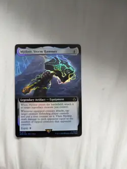 Assassin's Creed Card Extended Art Foil Mjolnir, Storm Hammer MTG Magic Rare R - Image 1