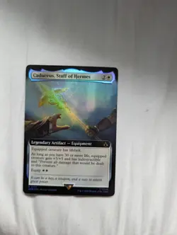 Assassin's Creed Card Extended Art Foil Caduceus, Staff Of Hermes MTG Magic - Image 1