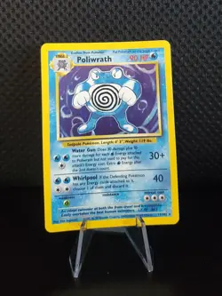 Poliwrath 13/102 HOLO RARE NM Original Base Set Pokemon Card 1999 TCG WOTC - Image 1