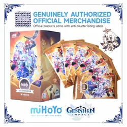 Shiningsoul Genshin impact Official TCG Booster Box Anime Game Gift Cards Packs - Image 1