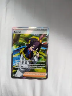 Pokemon TCG Kieran 206/167 Twilight Masquerade Full Art Trainer Card Double Rare - Image 1