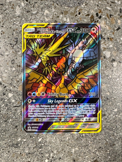 Pokemon TCG Cards Moltres & Zapdos & Articuno GX SM210 Alt Art Promo Holo - Image 1