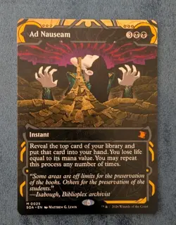 MTG Secrets Of Strixhaven (MYSTICAL ARCHIVE) Mythic AD NAUSEAM NM - Image 1