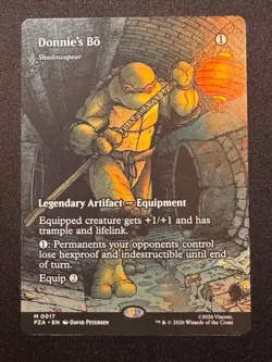Donnie's Bo Shadowspear - MTG Teenage Mutant Ninja Turtle TMNT #17 - NM - Image 1