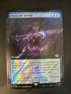 Press the Enemy NM FOIL SURGE The Lord of the Rings: Tales of Middle-earth MTG - Image 1
