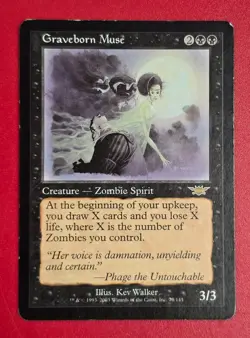 Graveborn Muse Legions Regular MP MTG Magic The Gathering Ships FAST - Image 1