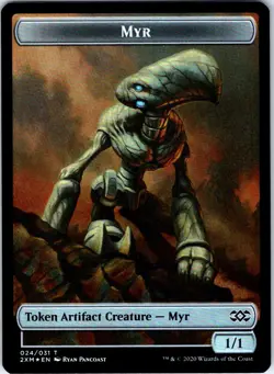 Myr (024) // Treasure Double-Sided Token T Foil 2XM Double Masters 24 // 27 NM - Image 2