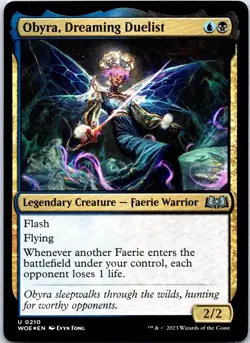Obyra, Dreaming Duelist U Foil WOE Wilds of Eldraine 210 NM - Image 1