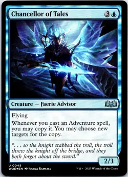 Chancellor of Tales U Foil WOE Wilds of Eldraine 45 NM - Image 1