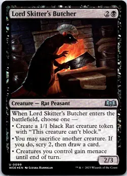 Lord Skitter's Butcher U Foil WOE Wilds of Eldraine 99 NM - Image 1