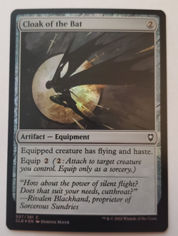 1x Cloak of the Bat FOIL CLB Battle for Baldur's Gate MTG NM - Image 1
