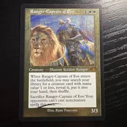 Ranger-Captain Of Eos Retro Frame Mythic Foil Etched MTG Modern Horizons #5 NM - Image 1