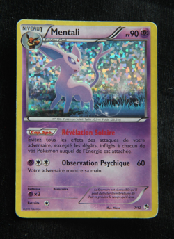 Pokemon "Mentali / Espeon" 7/12 *Holo* McDonald's 2013 - French - Played - Image 1