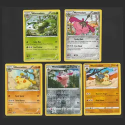 Wormadam Pokemon Card Collection Set of 5 English Cards Reverse Holo - Image 1