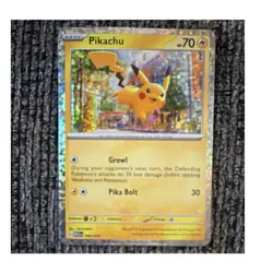 Pikachu Holo 005/015 McDonald's 2023 Pokemon TCG Card 70 HP English - Image 1